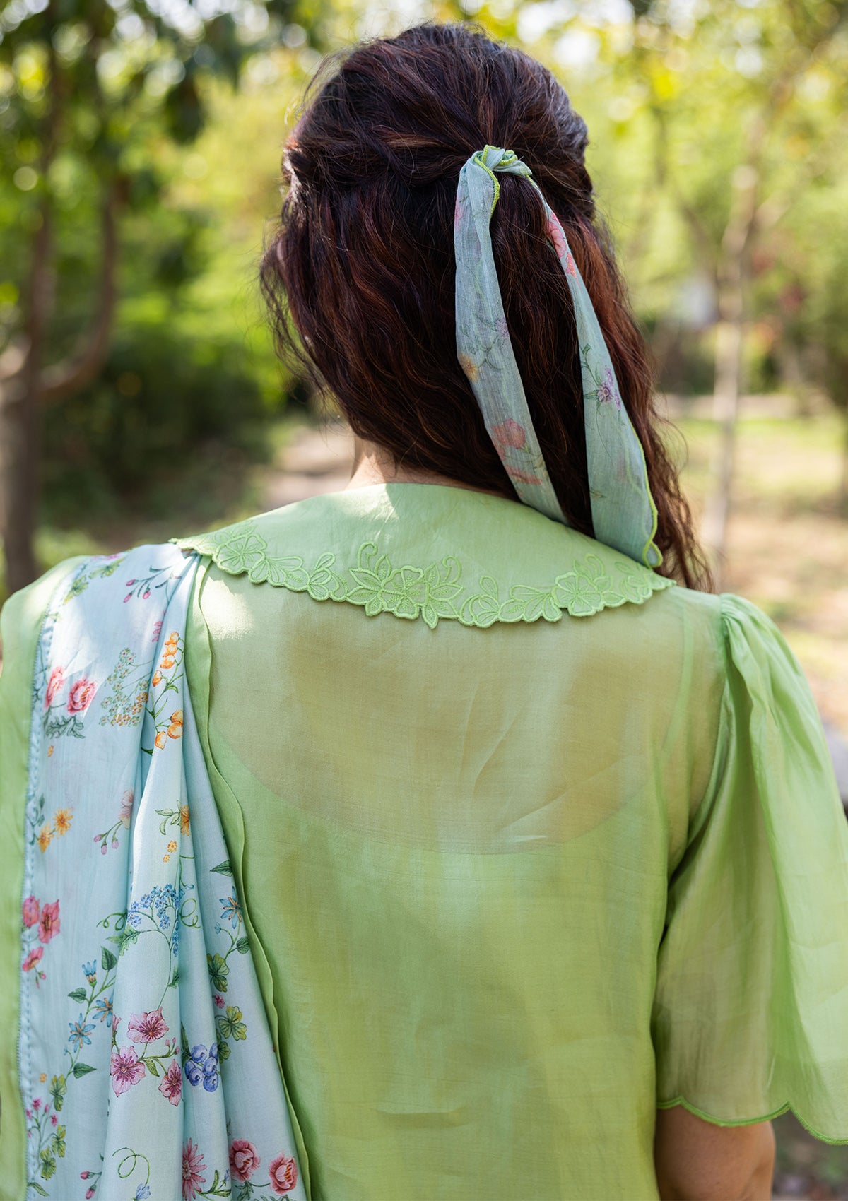 Secret Garden Green Blouse