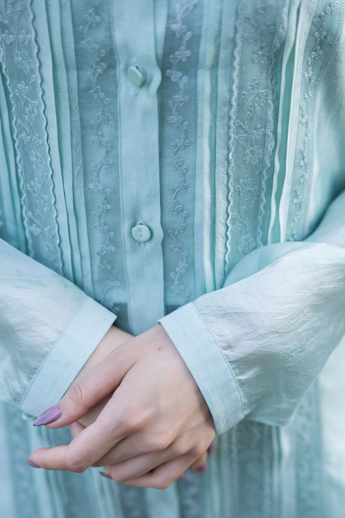 Whispering Ivy Seafoam Kurta Set