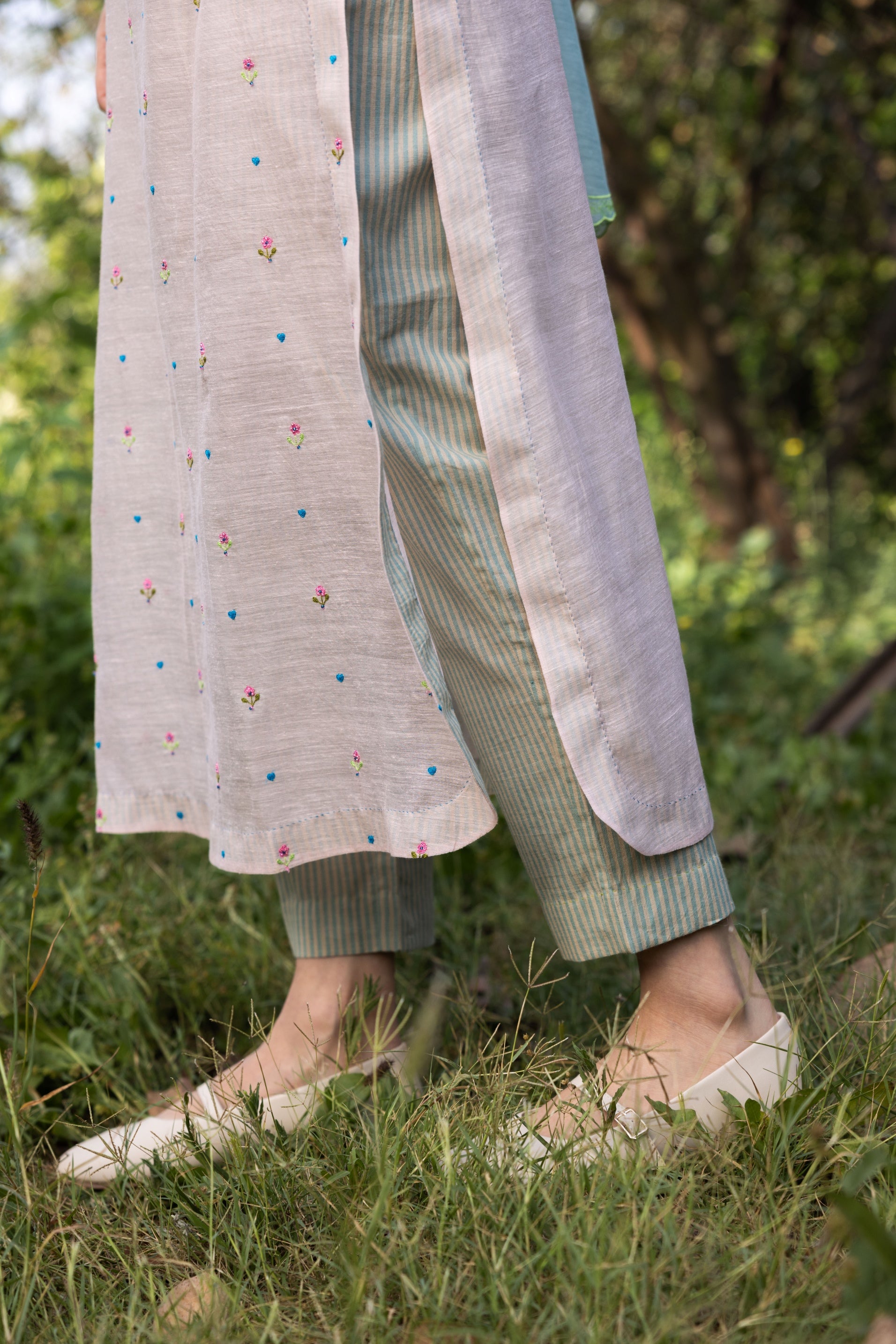 Enchanted Meadow Pink Kurta Set