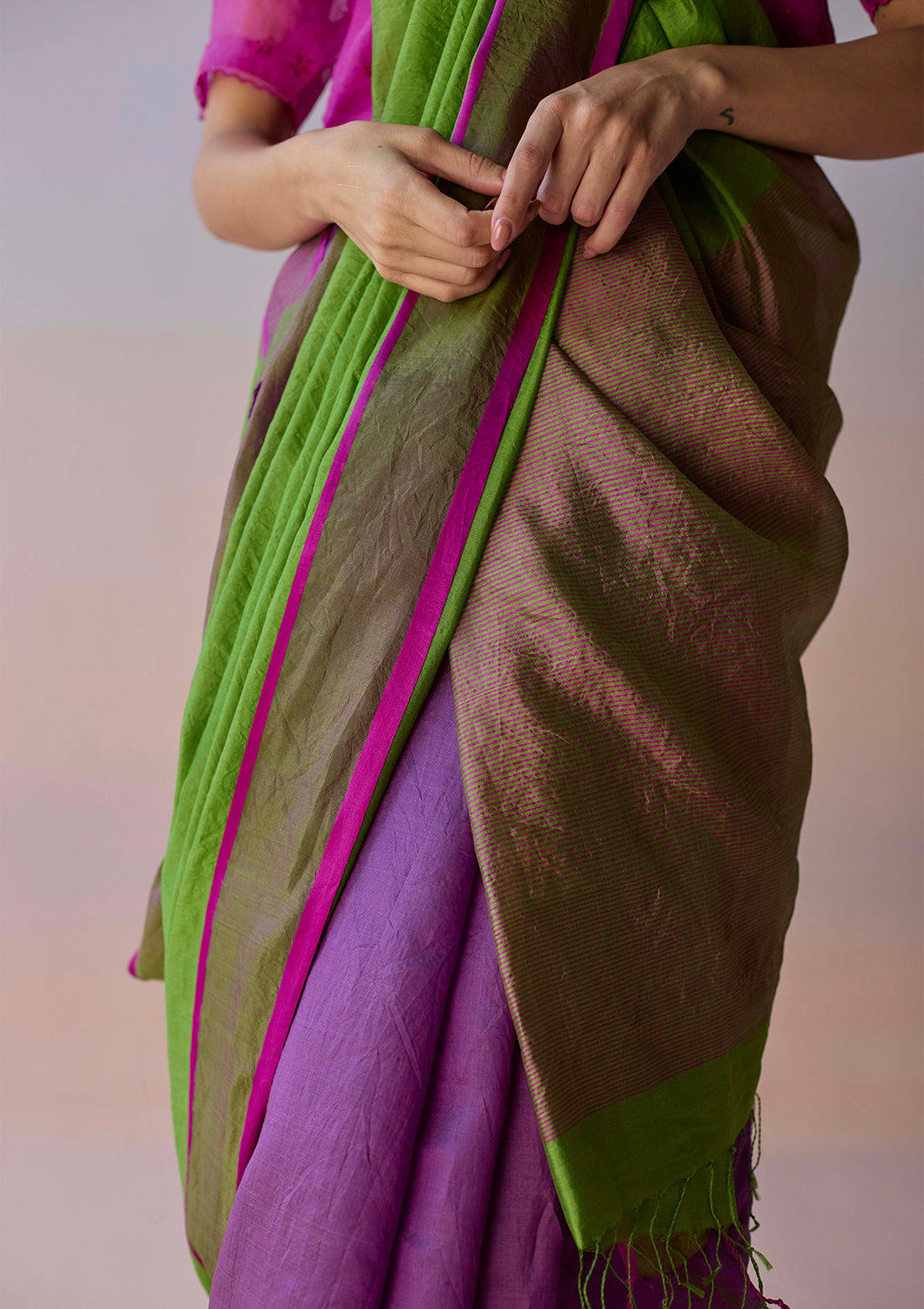 Ember Whisper Saree