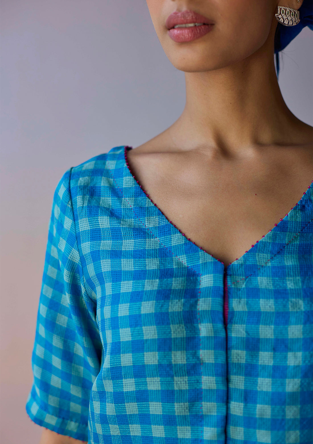 LightWoven Blue Blouse