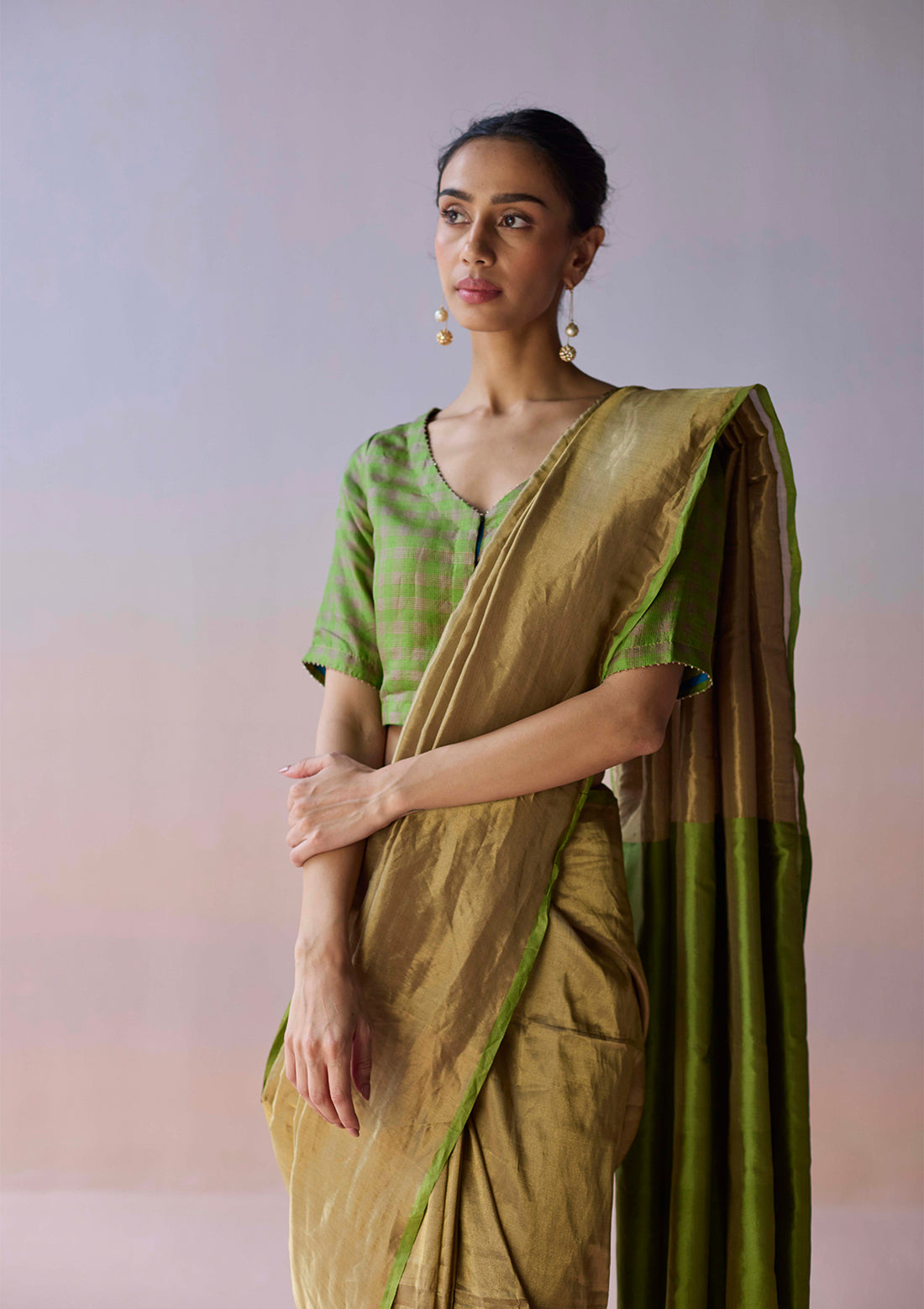 Eternal Glow Zari Saree