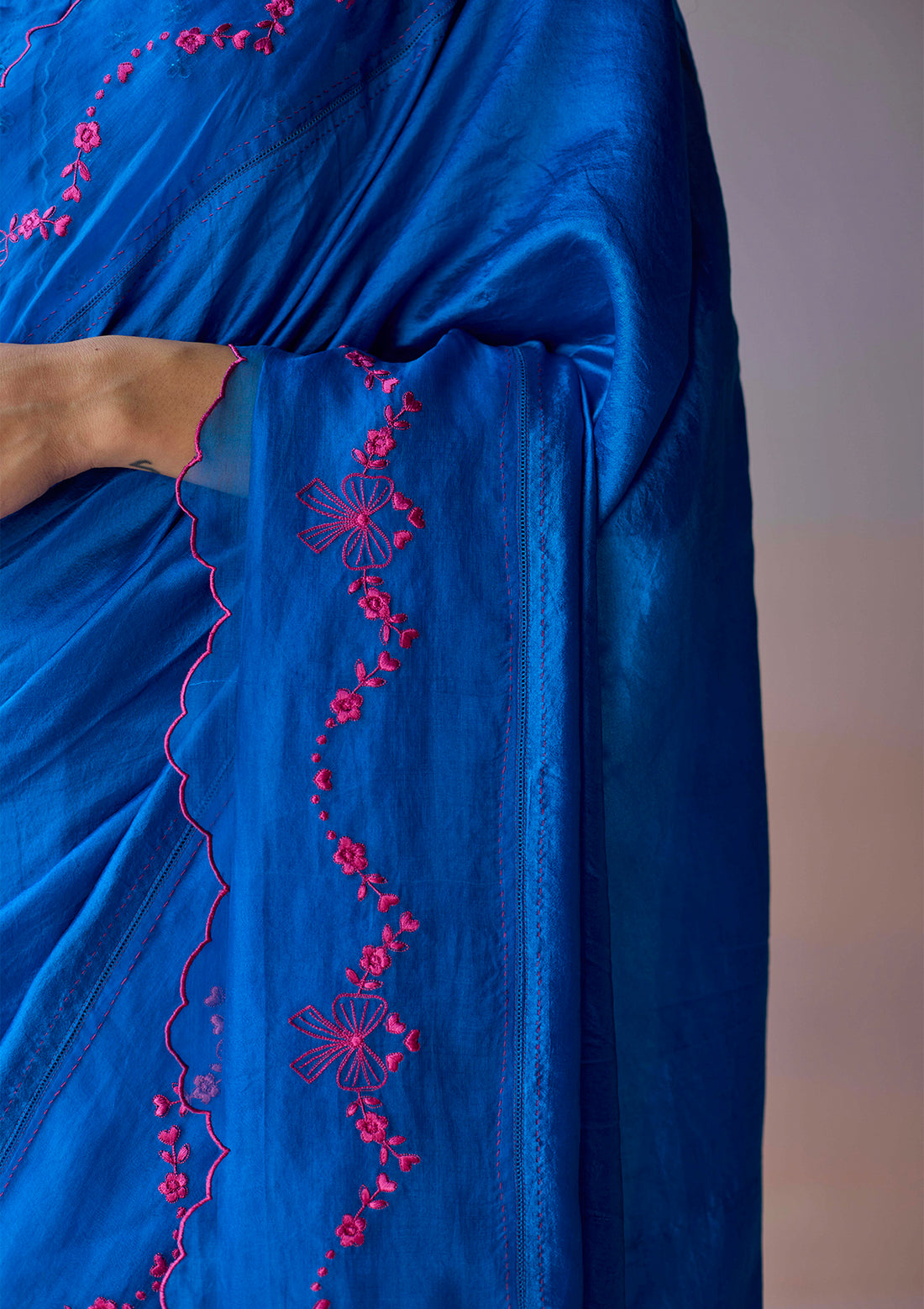 Moonglade Embroidered Saree