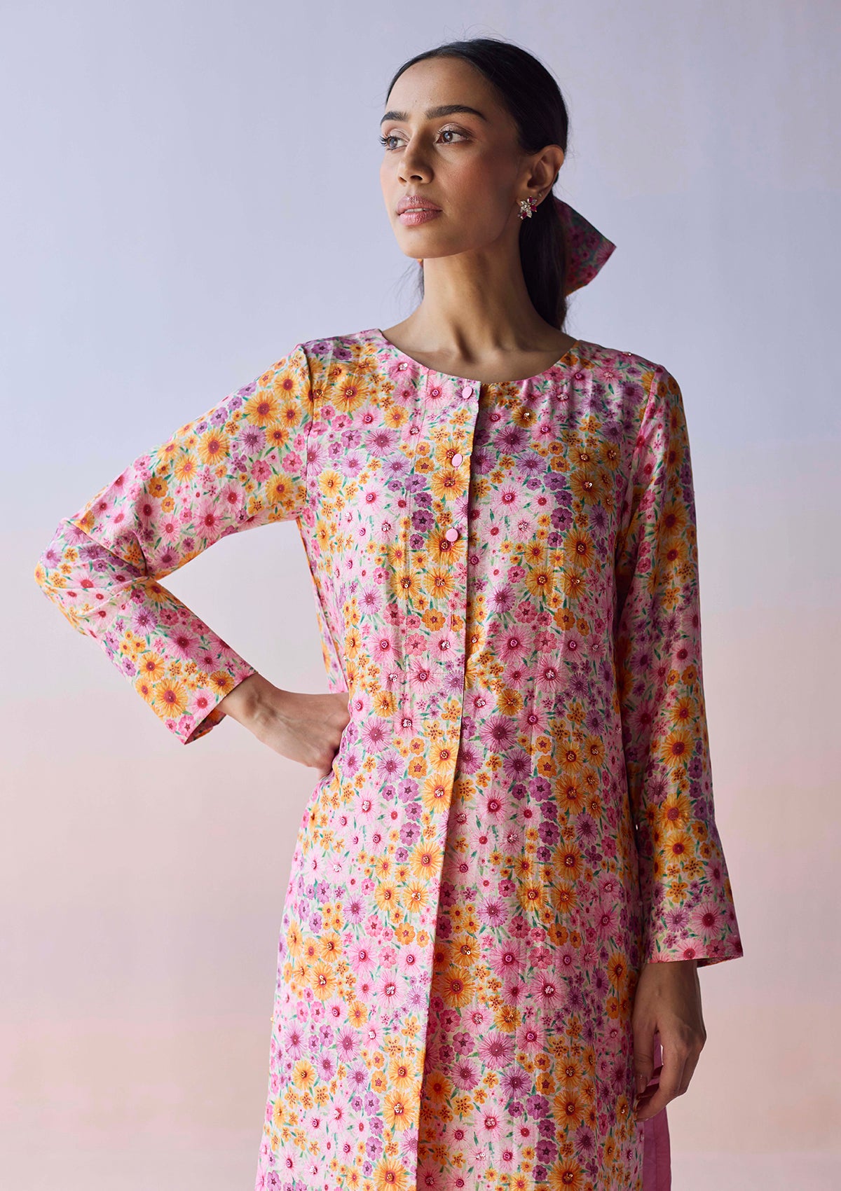 Wildflower Dawn Pink Kurta Set