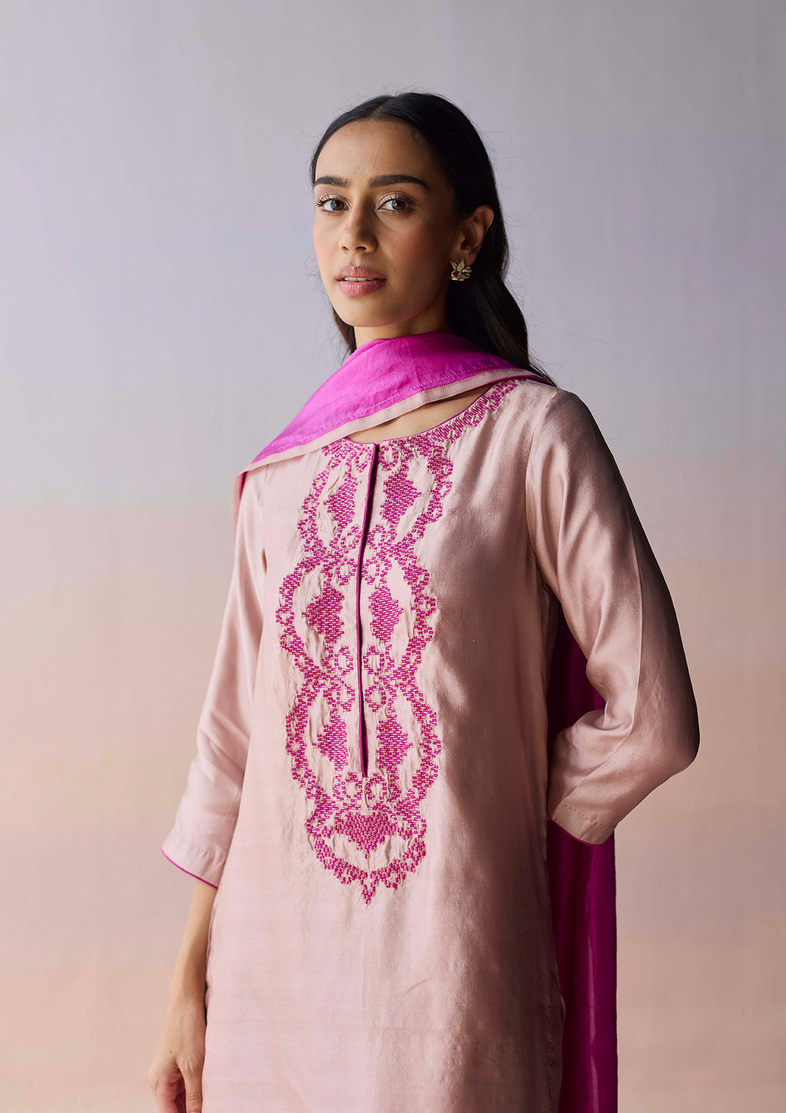 Riverstone Pink Kurta Set