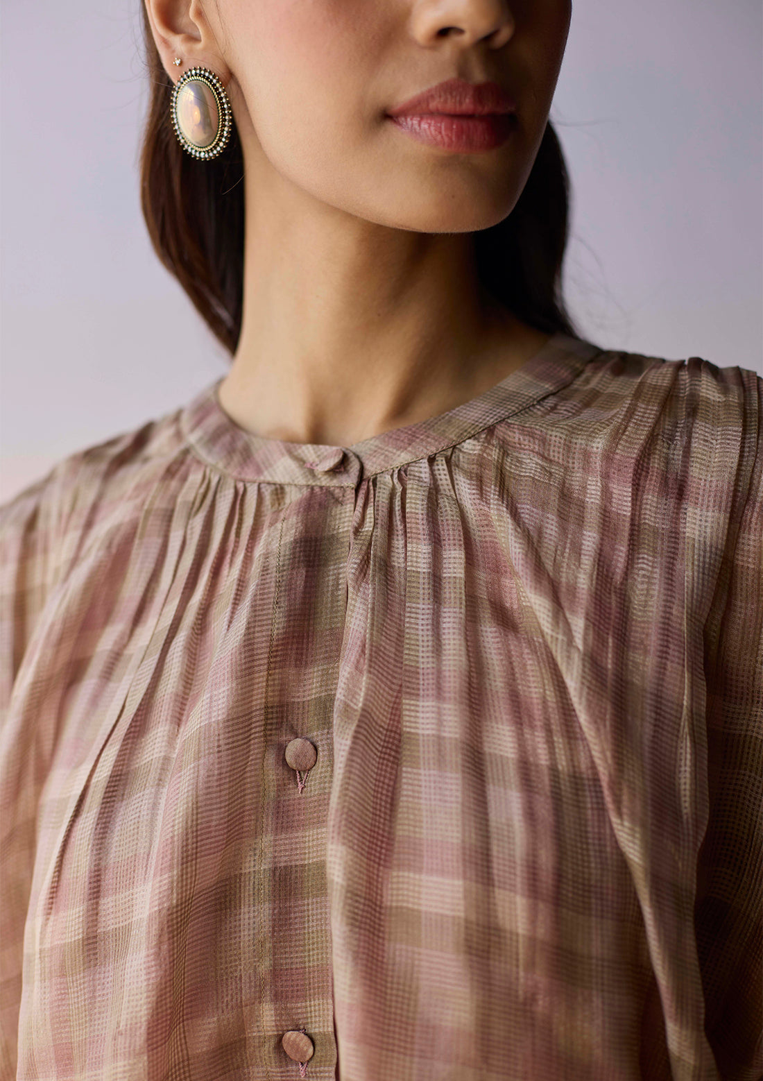 Rooted Brown Kurta Set