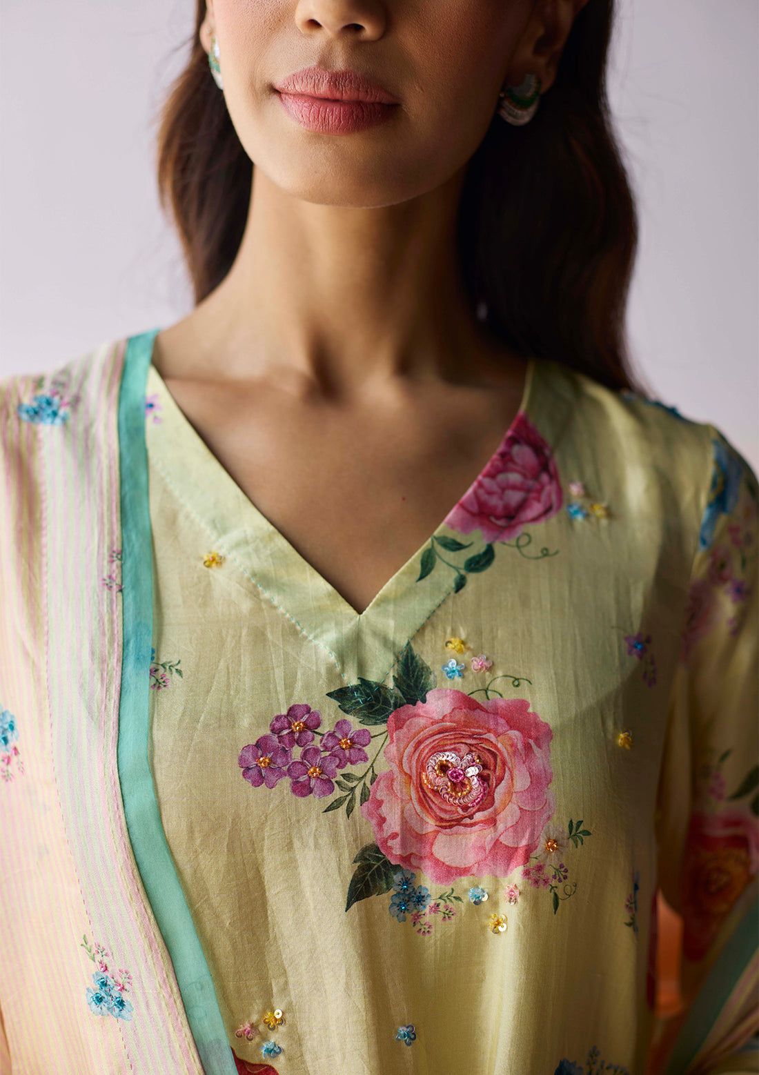 Kindred Petals Yellow Kurta Set