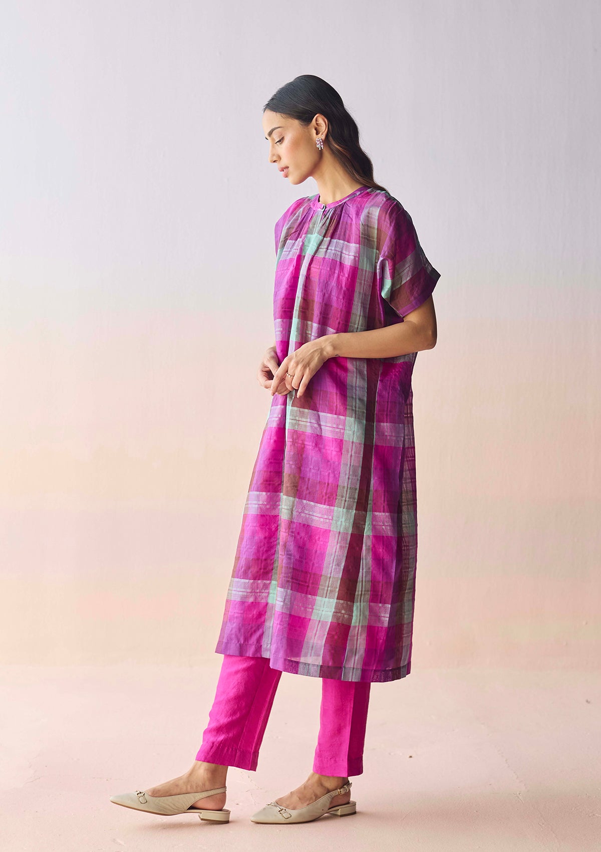 Rooted Pink Kurta Set