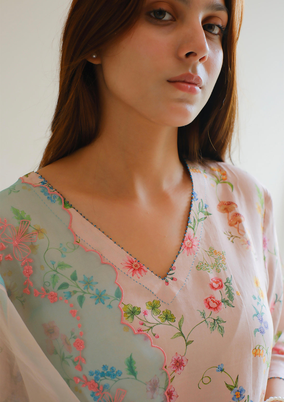 Forest Breeze Pink Kurta Set