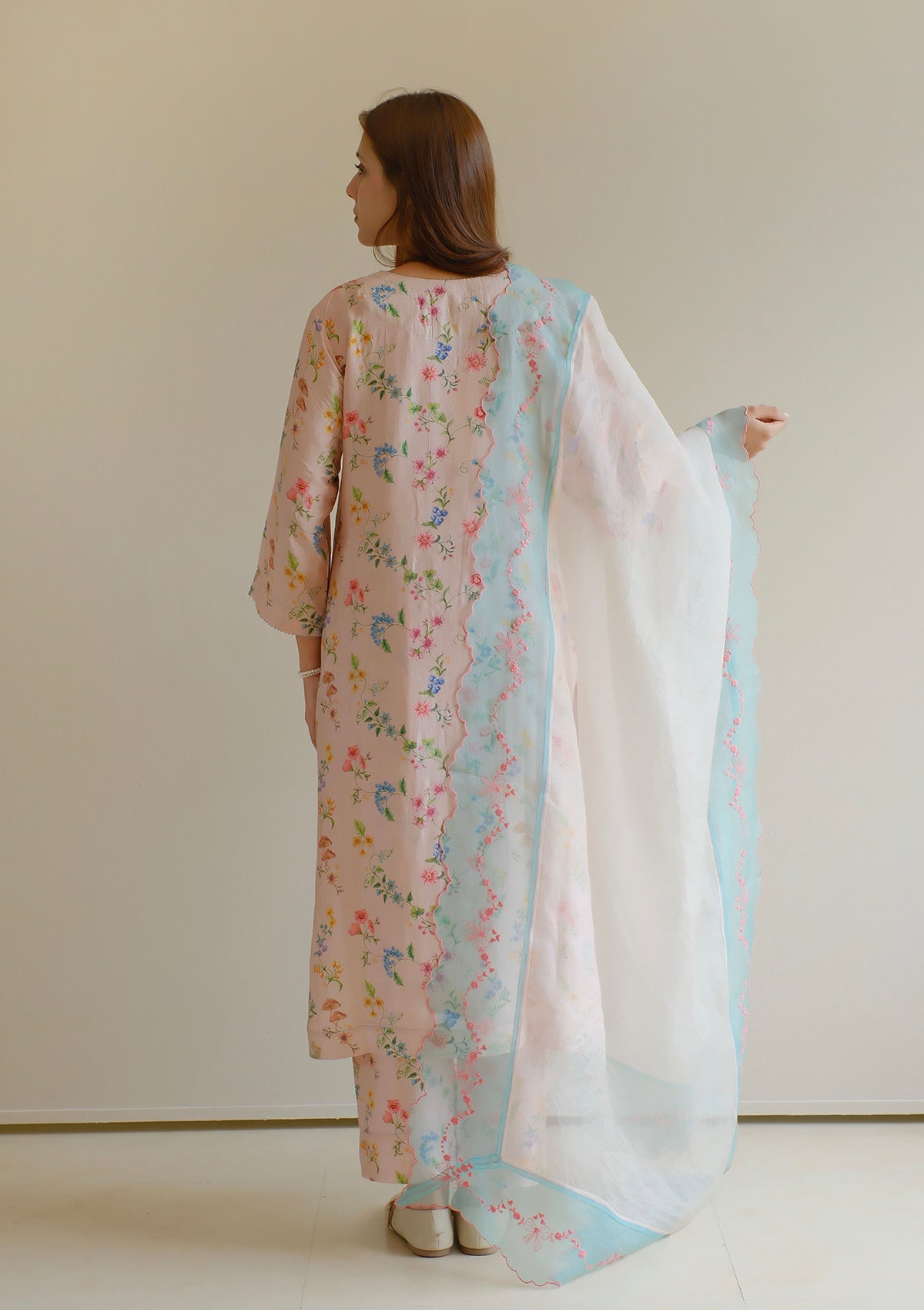 Forest Breeze Pink Kurta Set