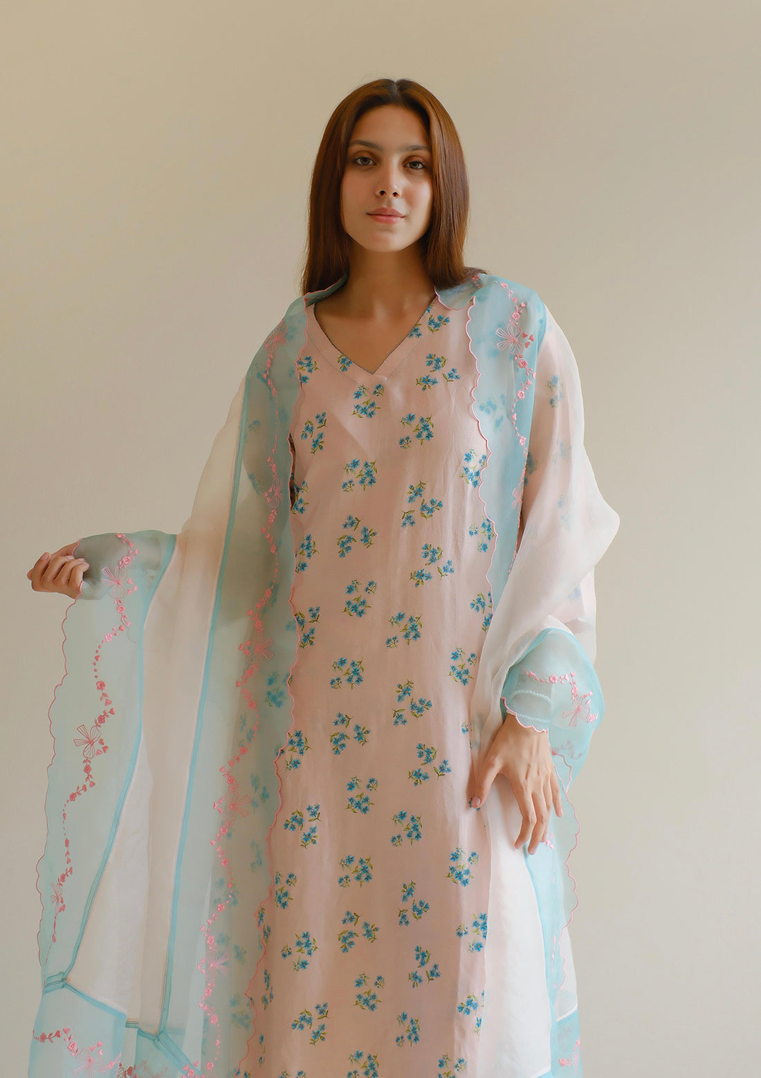 Wildflower Kiss Pink Kurta Set