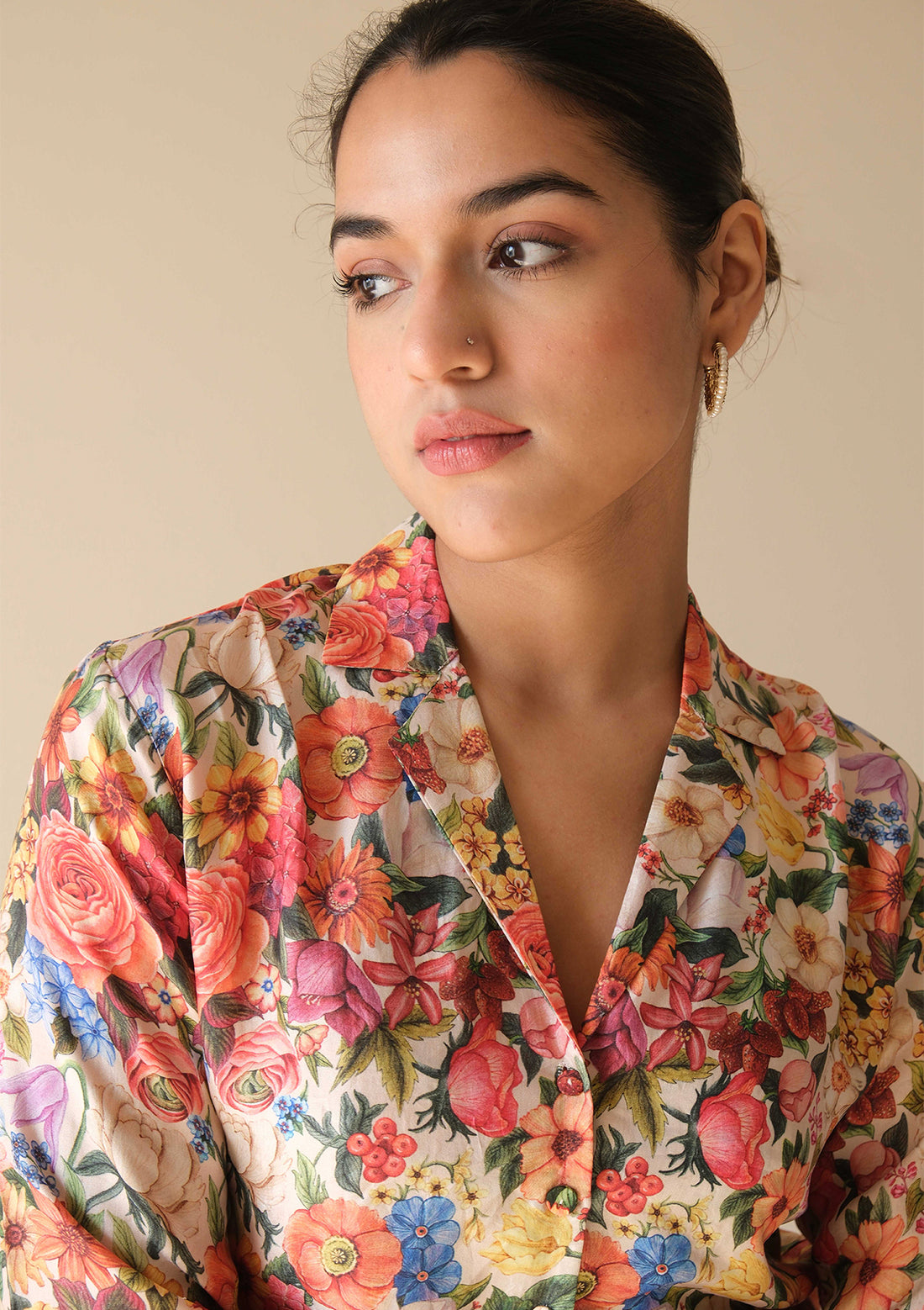 Enigma Beige Shirt Blouse