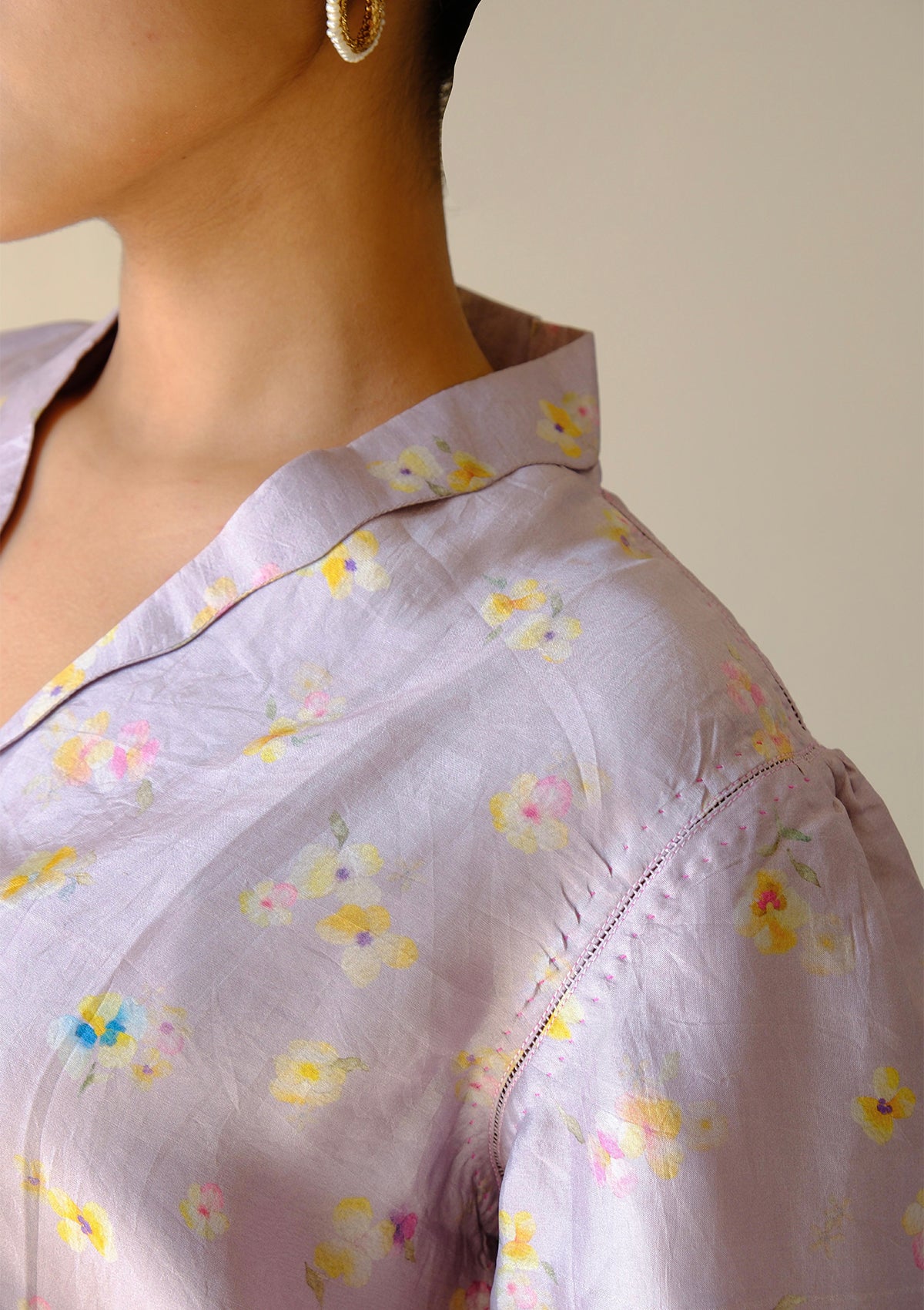 Sisterhood Sonnet Mauve Collar Blouse