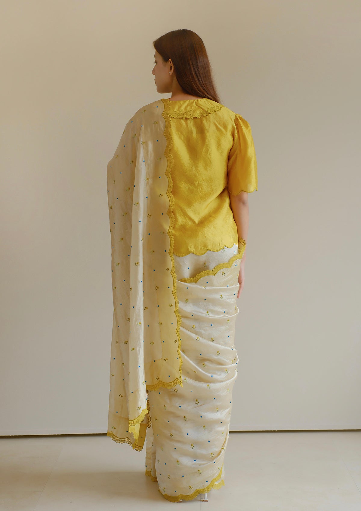 Love Note Beige Saree
