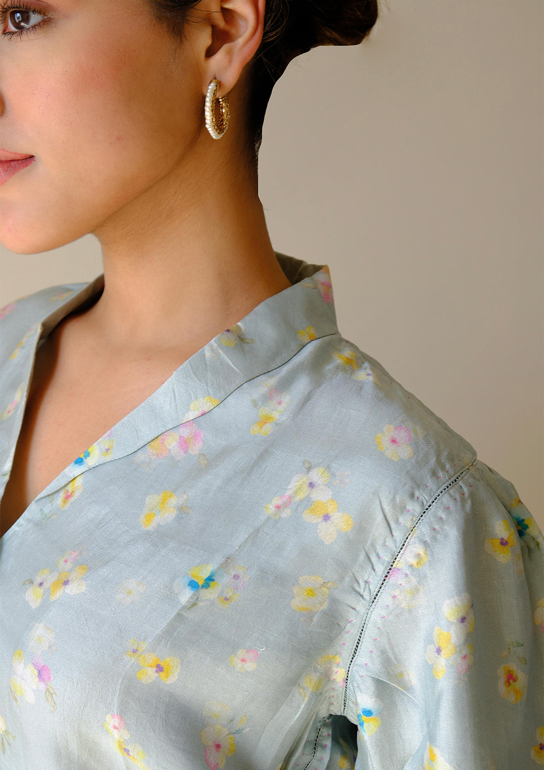 Sisterhood Sonnet Seafoam Collar Blouse