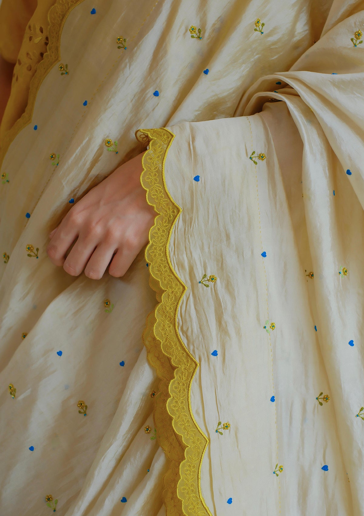 Love Note Beige Saree