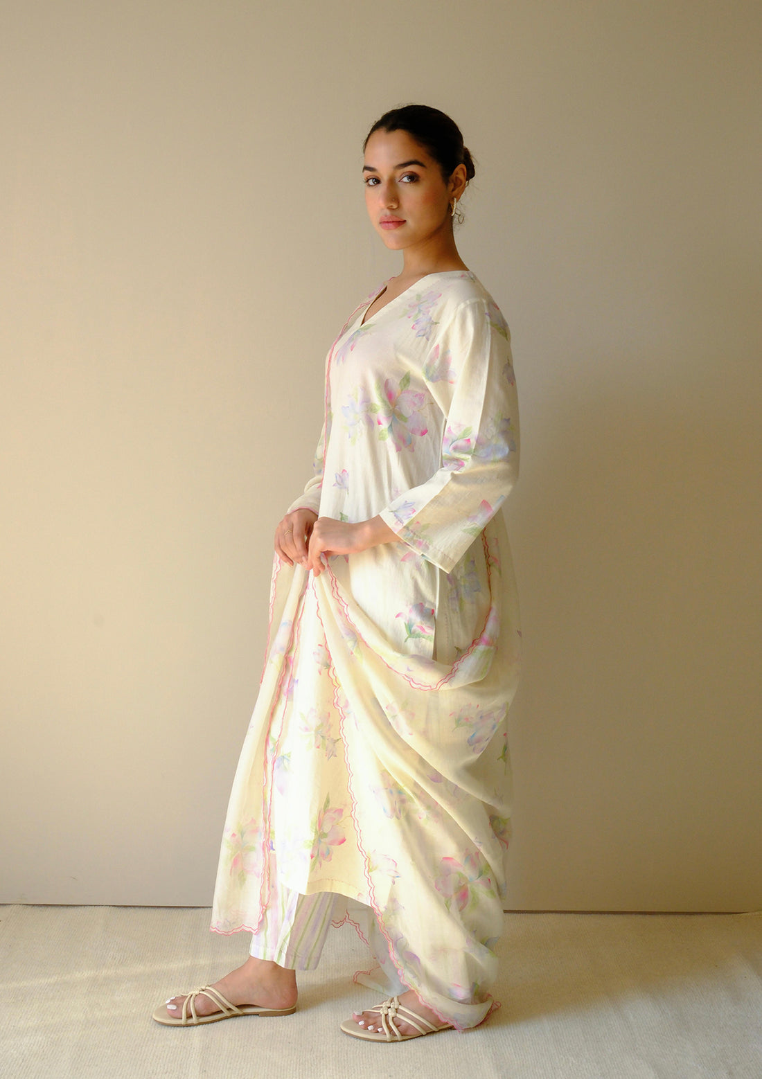 Aeris Magnolia Beige Kurta Set