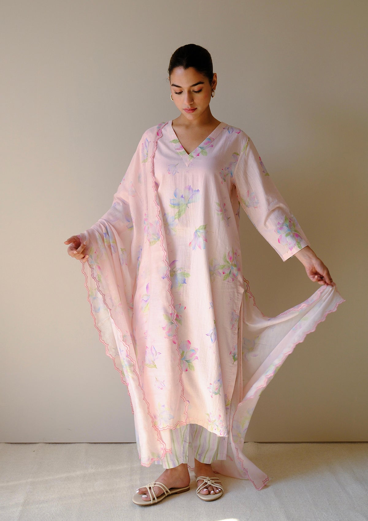 Aeris Magnolia Pink Kurta Set