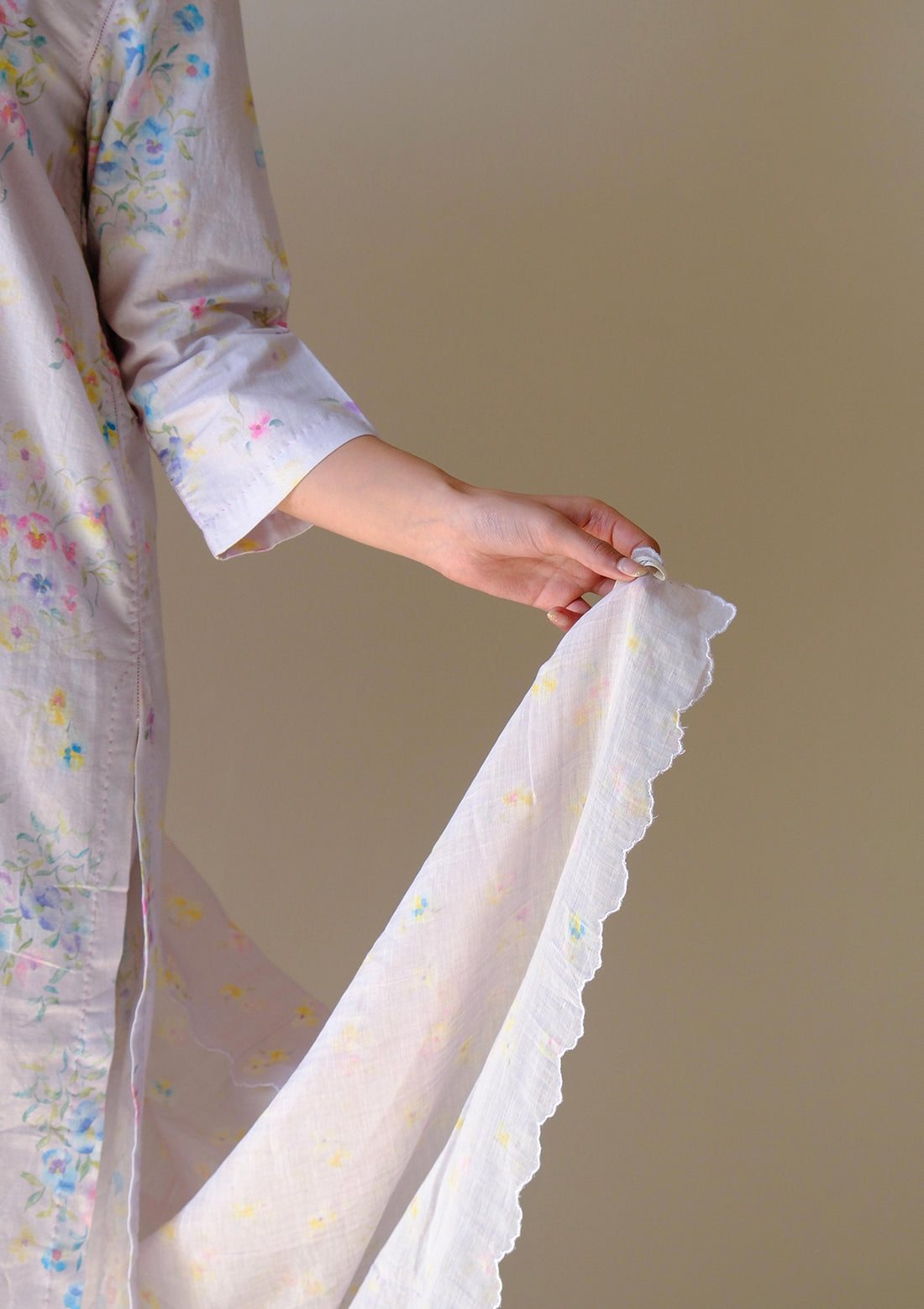 Bliss Mauve Pansy Dupatta