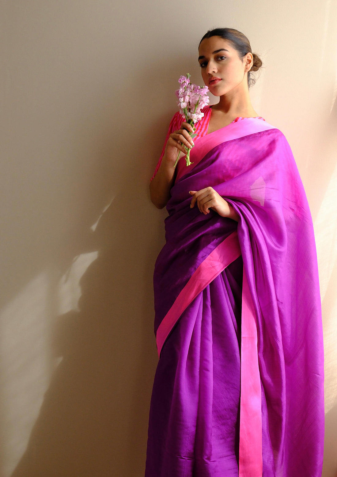 Serene Glow Violet Saree