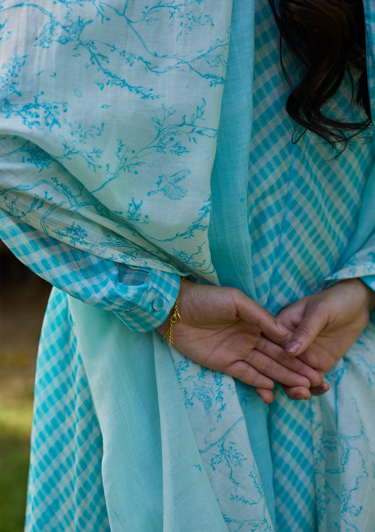 Joyful Paths Blue Kurta Set