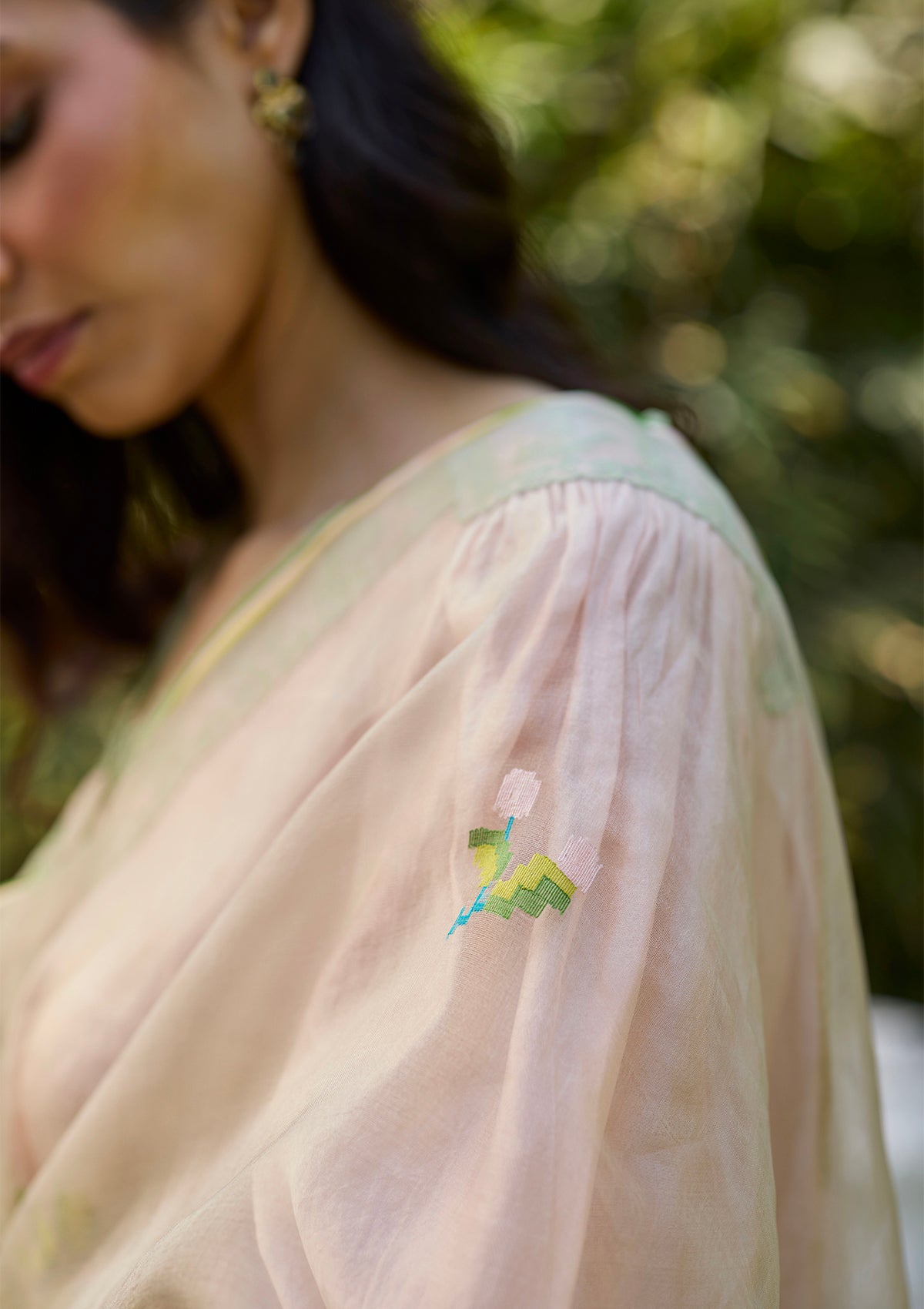 Blush & Berry Pink Jamdani Saree
