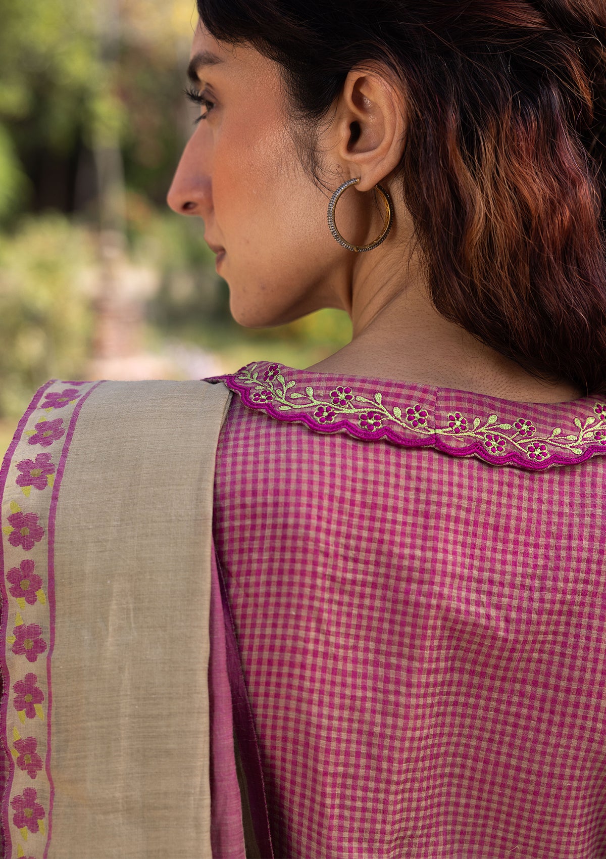 Drifting Bloom Jamdani Saree