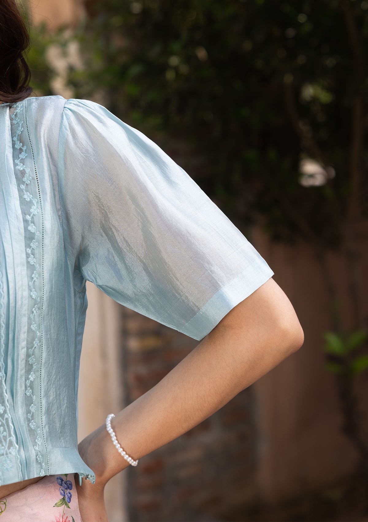 Whispering Ivy Blue Blouse
