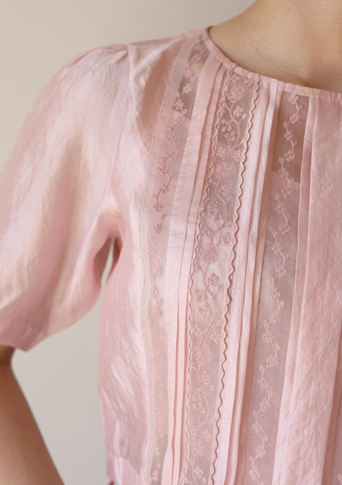 Whispering Ivy Pink Blouse