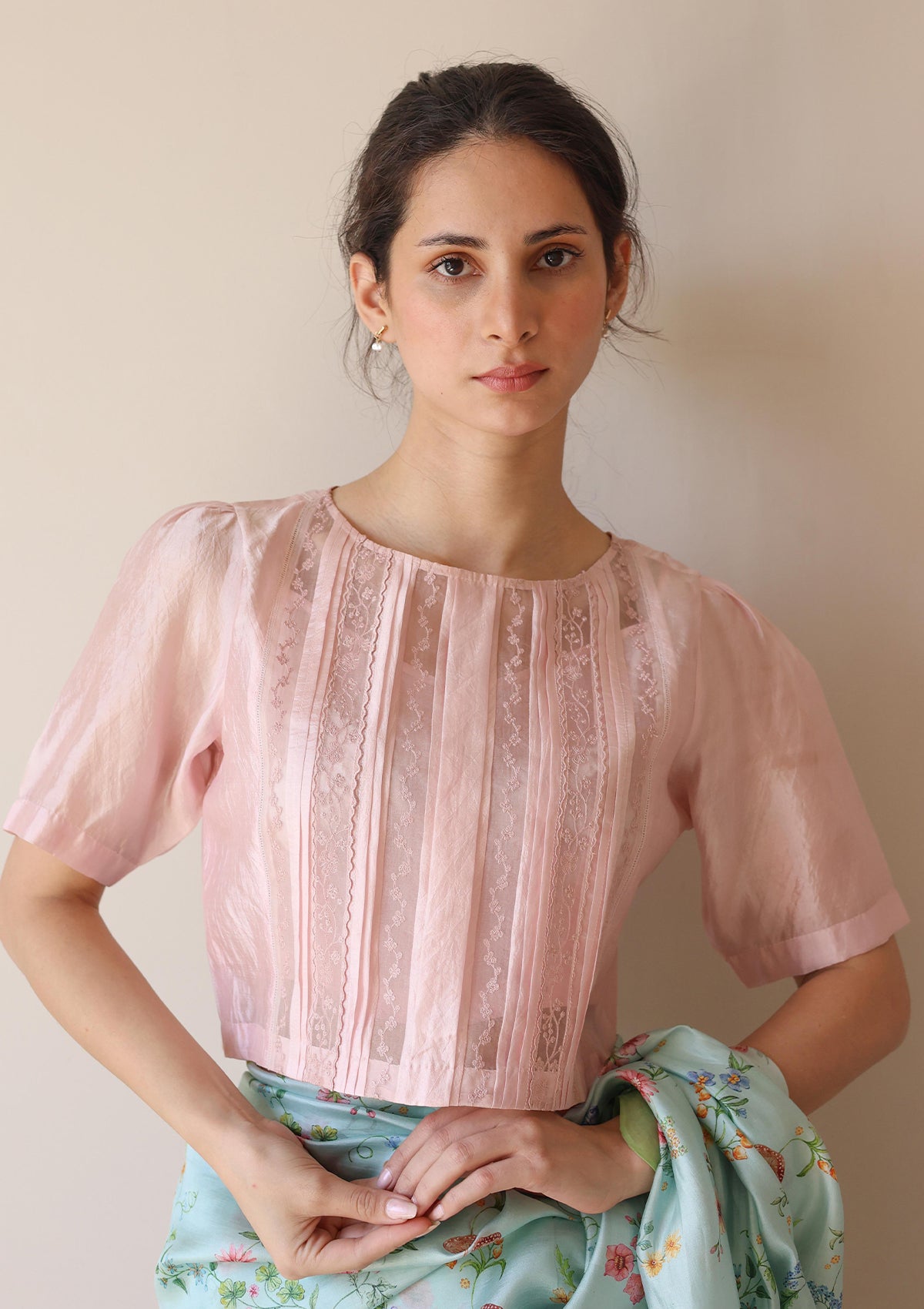 Whispering Ivy Pink Blouse