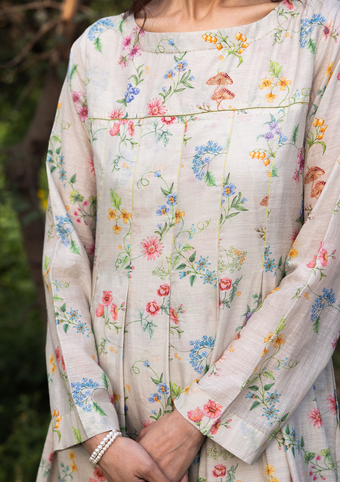 Cottage Charm Beige Dress