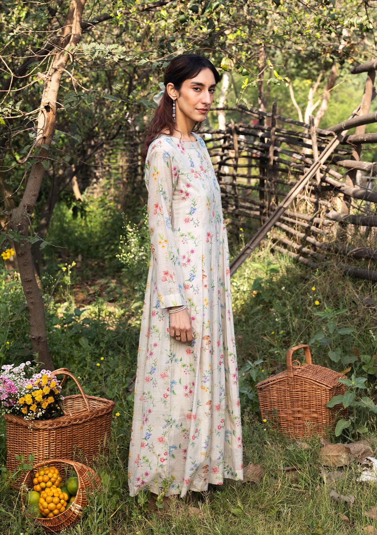 Cottage Charm Beige Dress