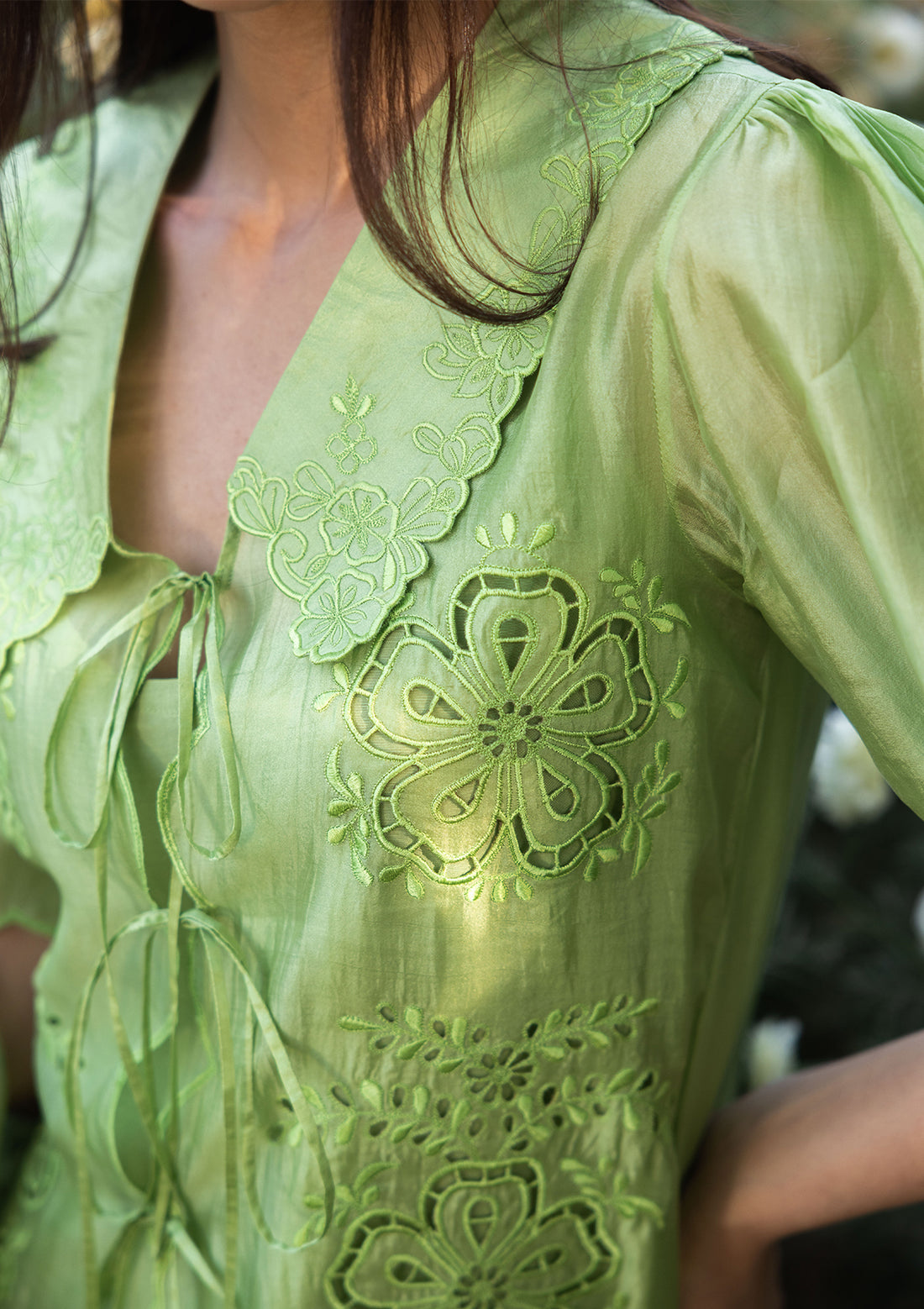 Secret Garden Green Blouse