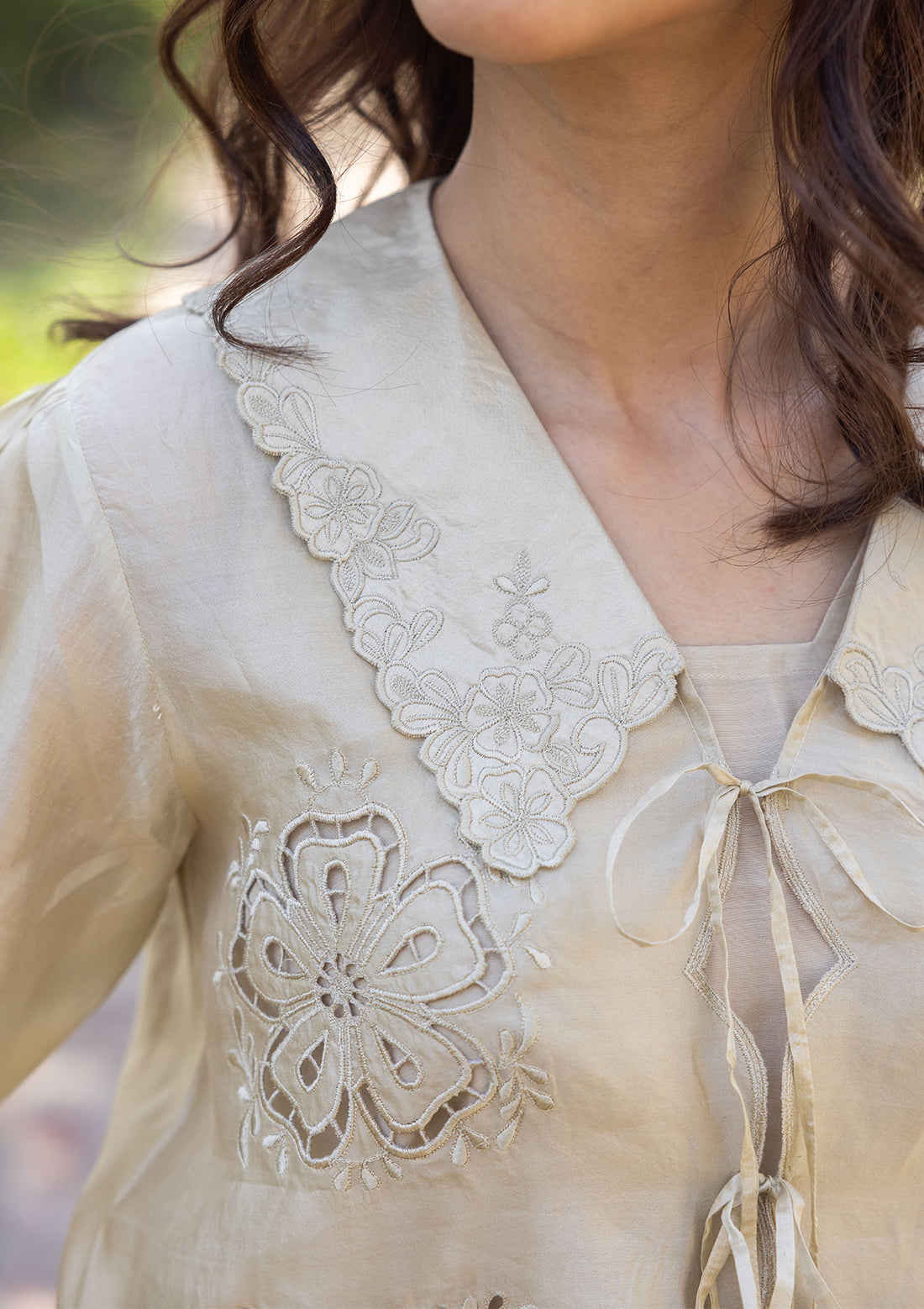 Secret Garden Beige Blouse