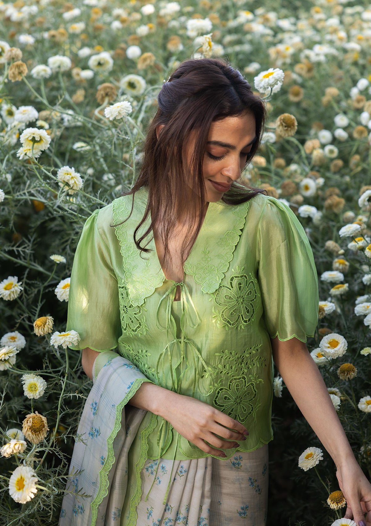 Secret Garden Green Blouse