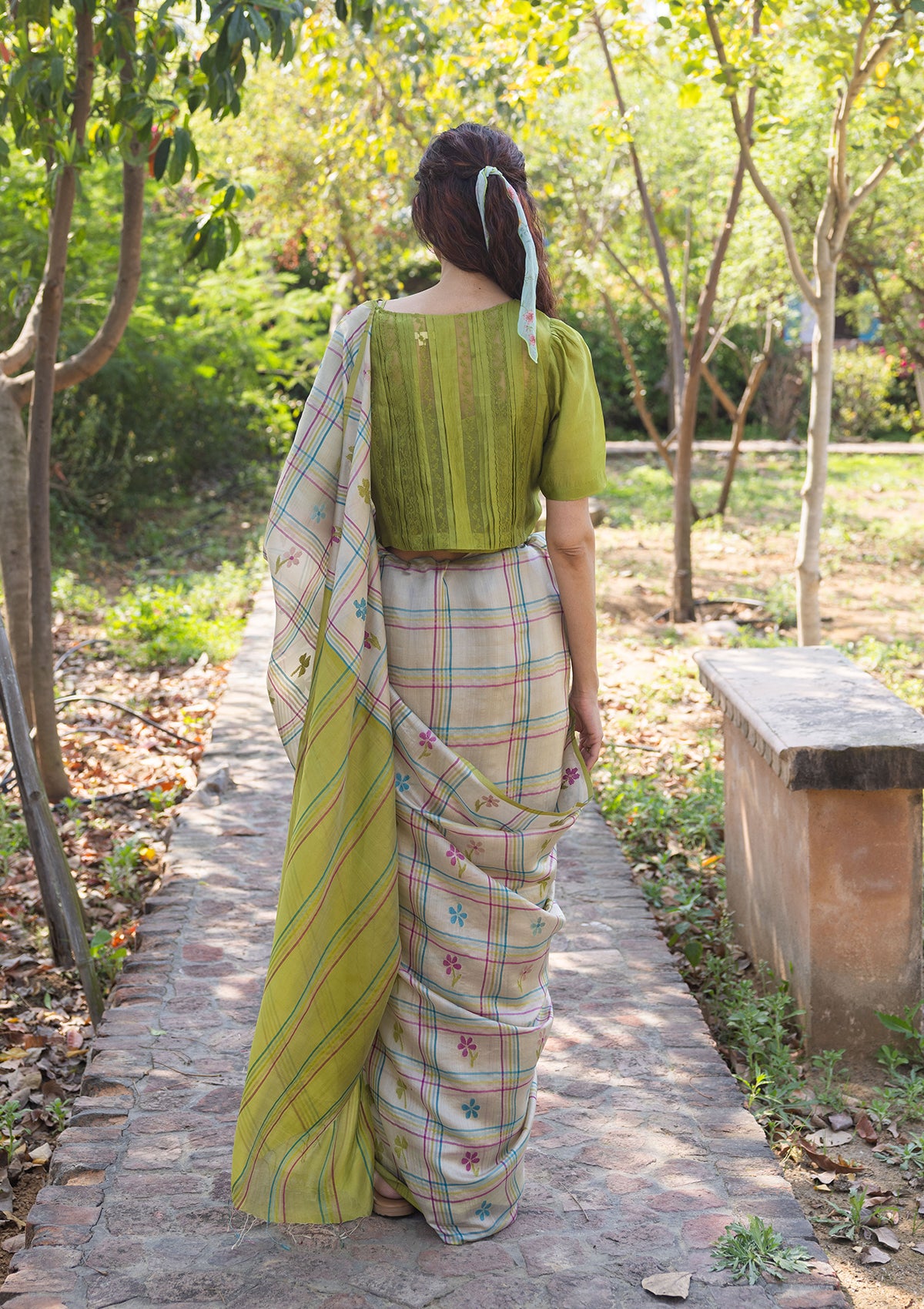 Tic-tac-love Jamdani Saree