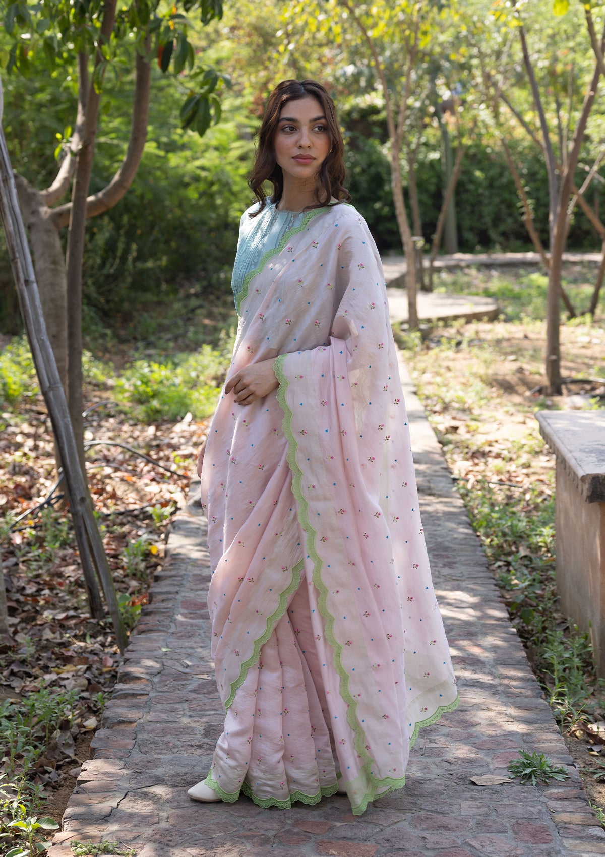 Love Note Pink Saree