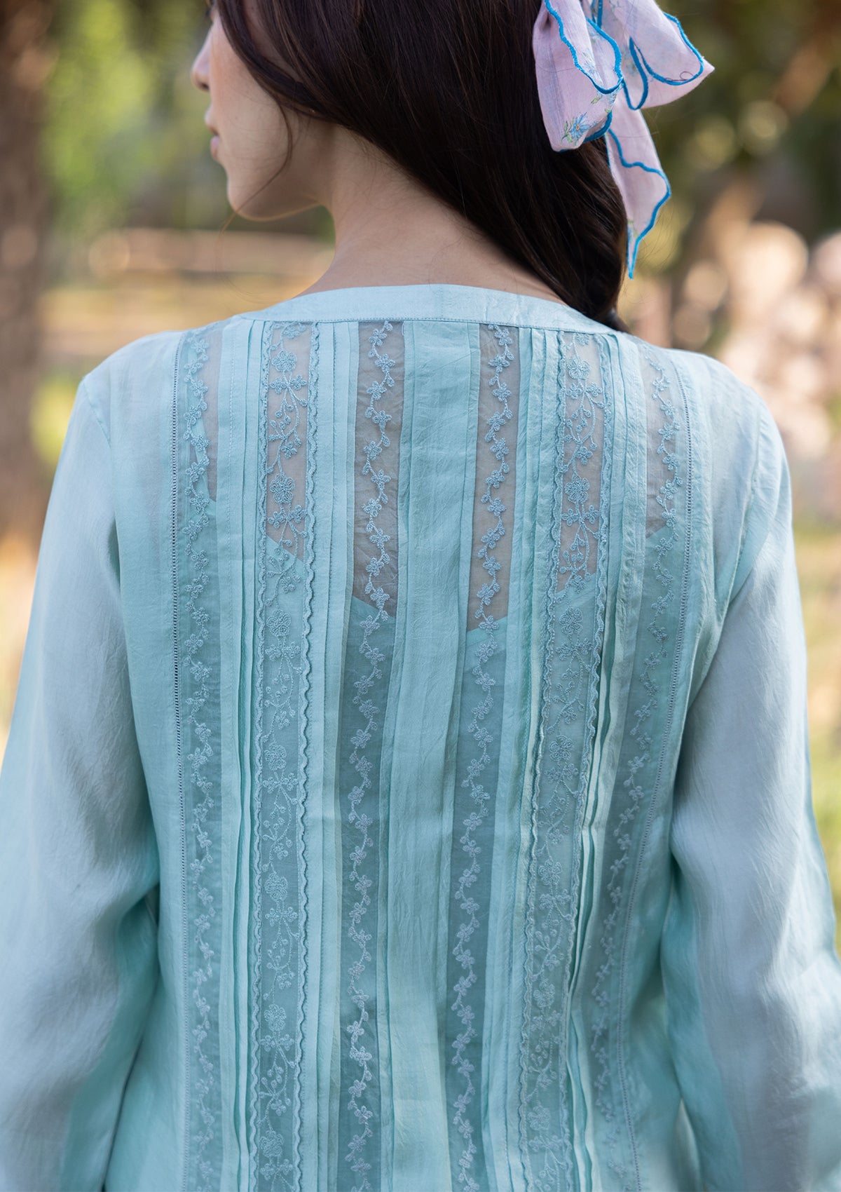 Whispering Ivy Seafoam Kurta Set