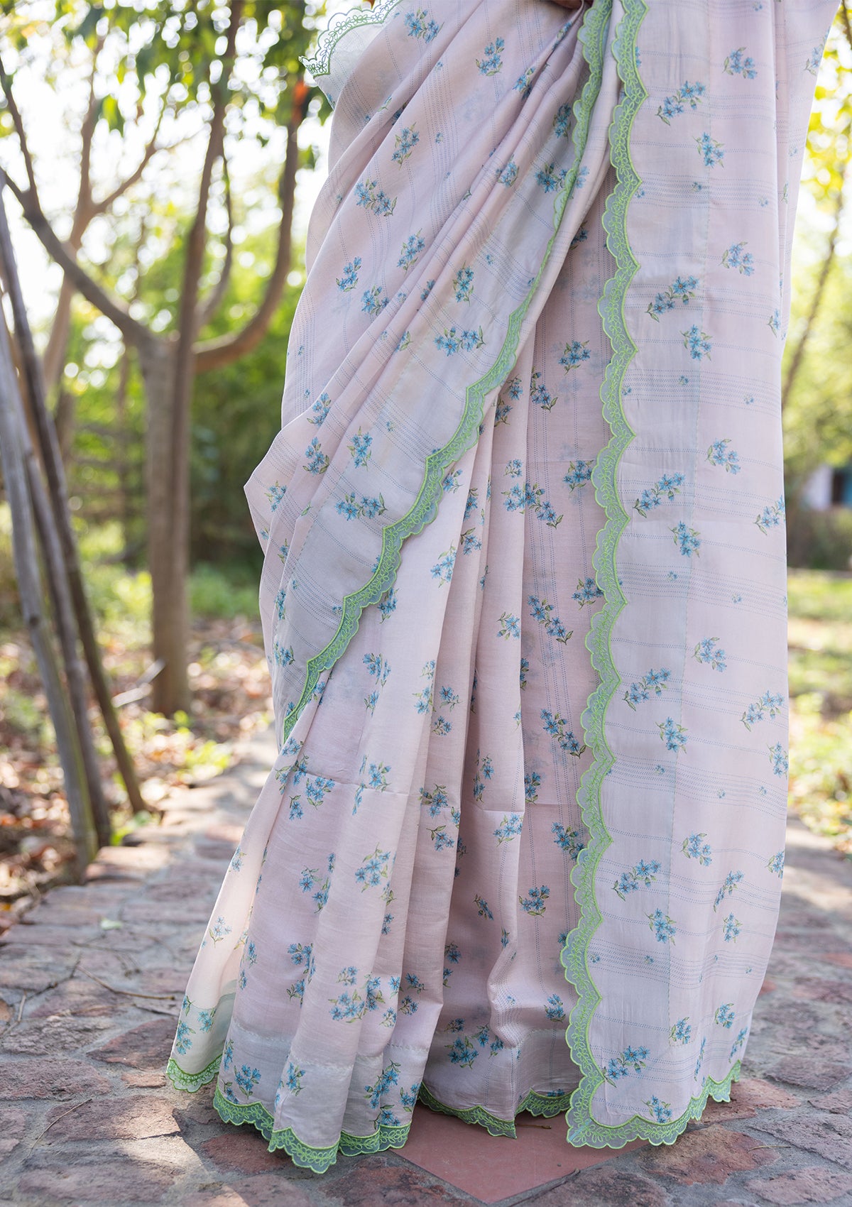 Wildflower Kiss Pink Saree