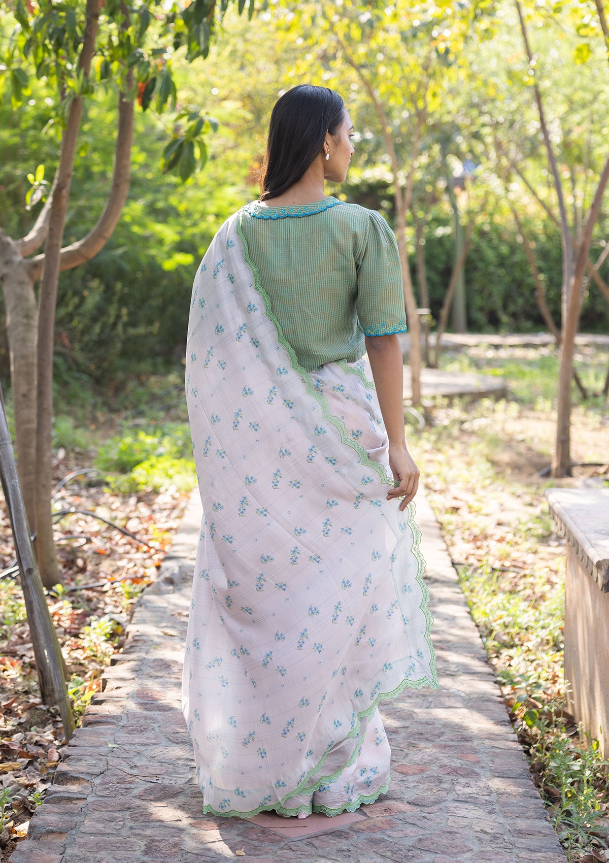 Wildflower Kiss Pink Saree