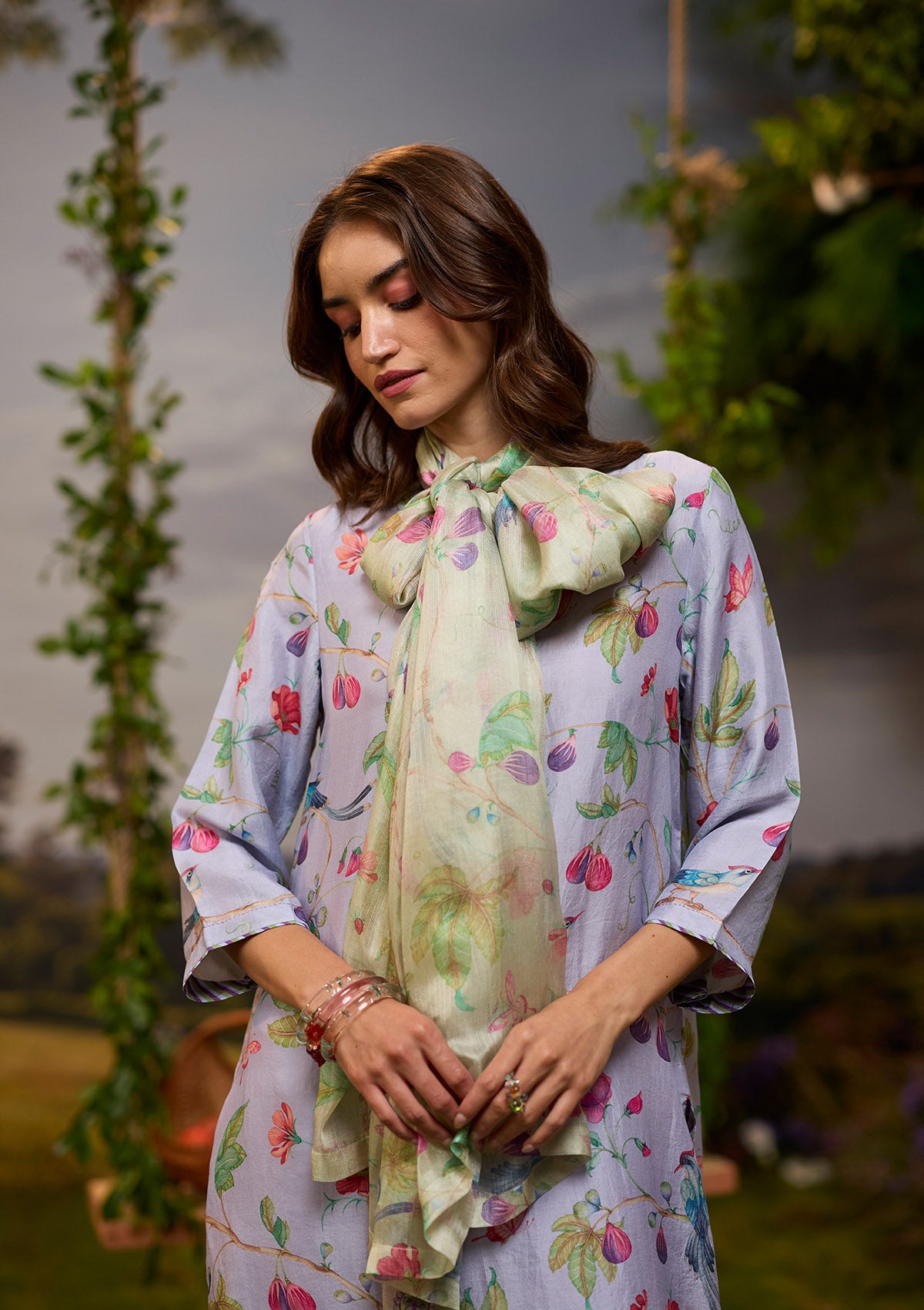 Fig & Fable Lilac Kurta Set