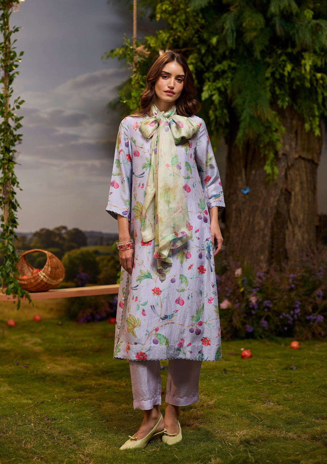 Fig & Fable Lilac Kurta Set