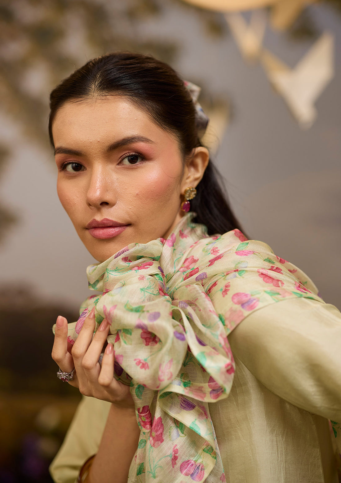 Under-the-Fig-Tree Yellow Dupatta