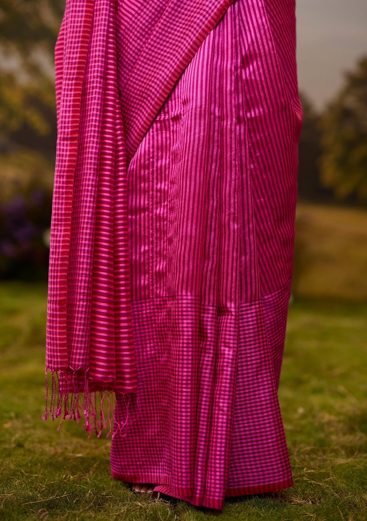 Rhythm & Rhyme Pink Saree