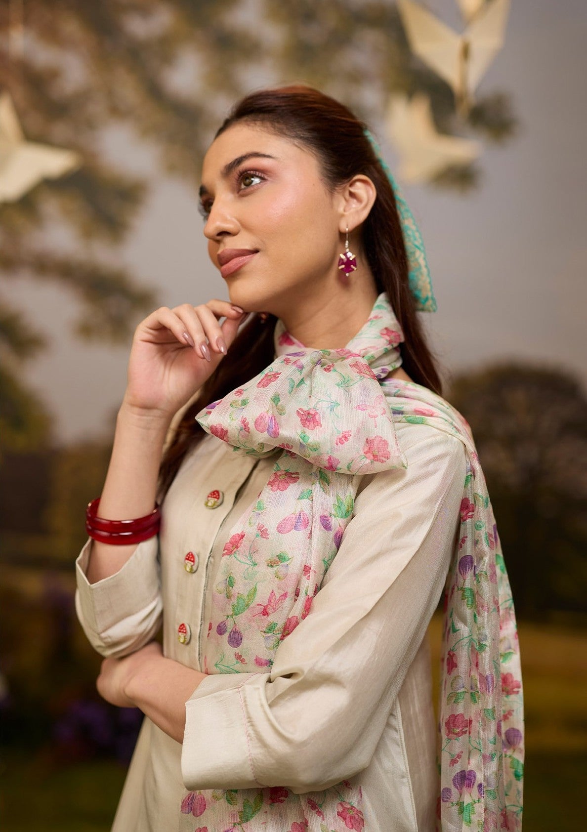 Under-the-Fig-Tree Ivory Dupatta