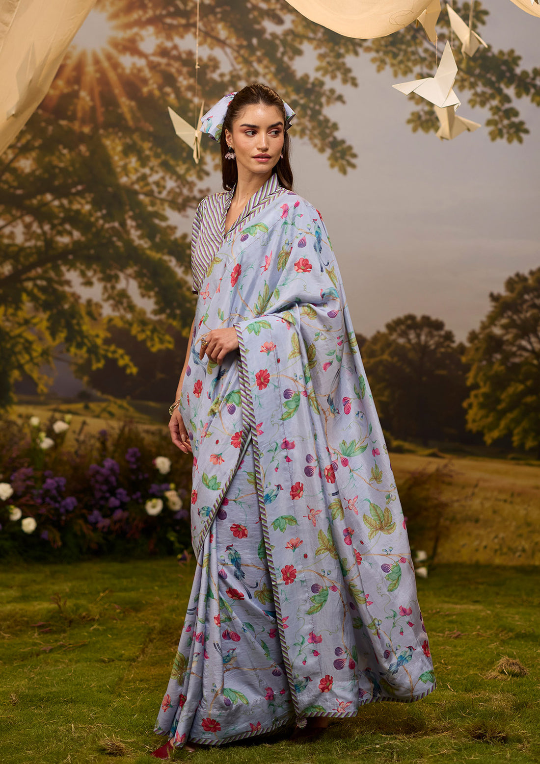 Fig & Fable Lilac Saree