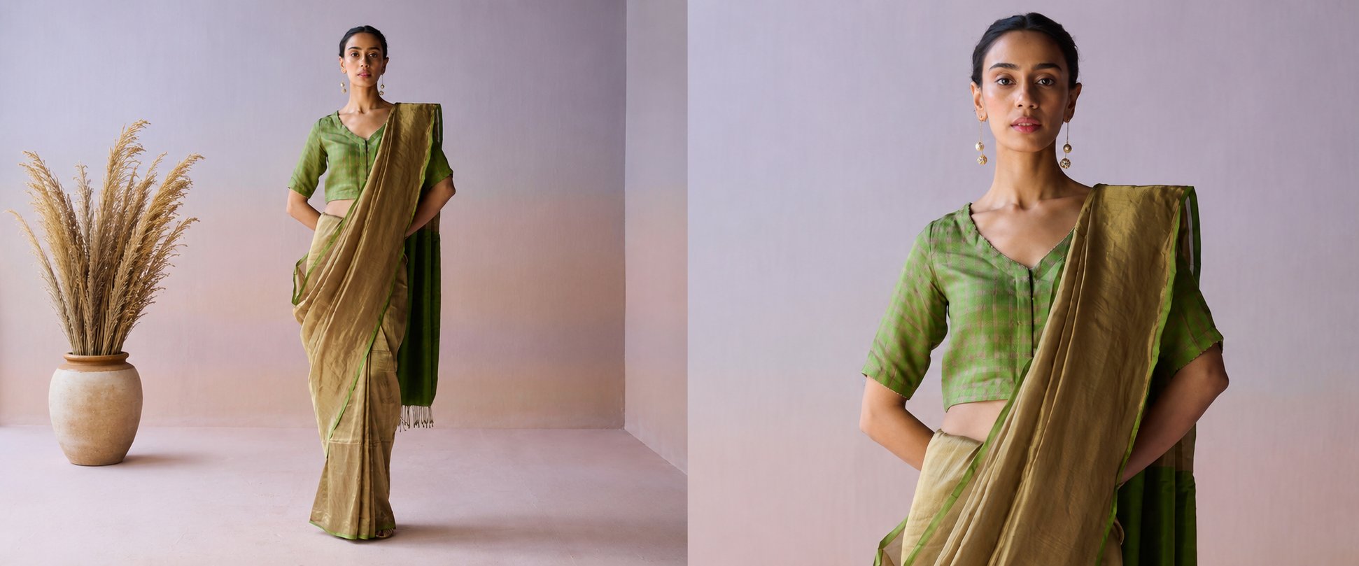 A Silk Zari Saree That Refuses to Feel Like a Costume