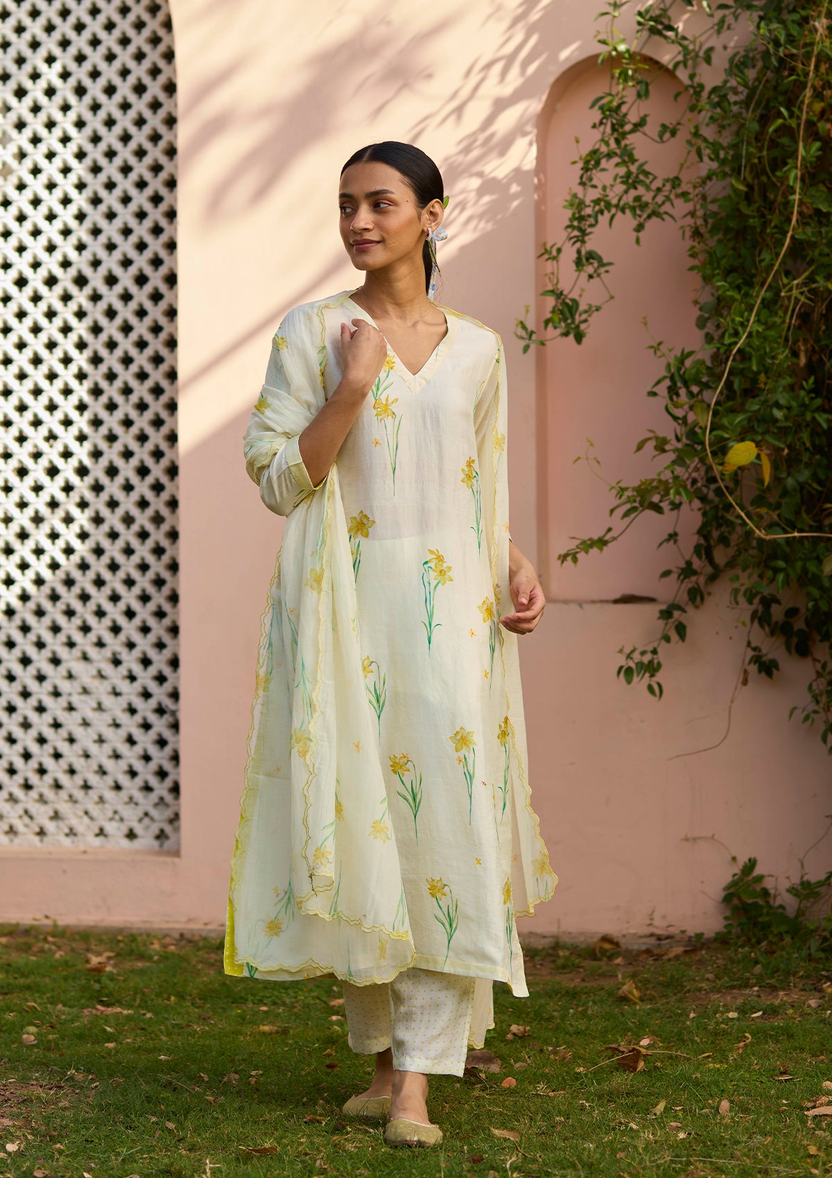 Dawn Daffodil Yellow Kurta Set