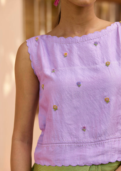 Awakening Lavender Blouse