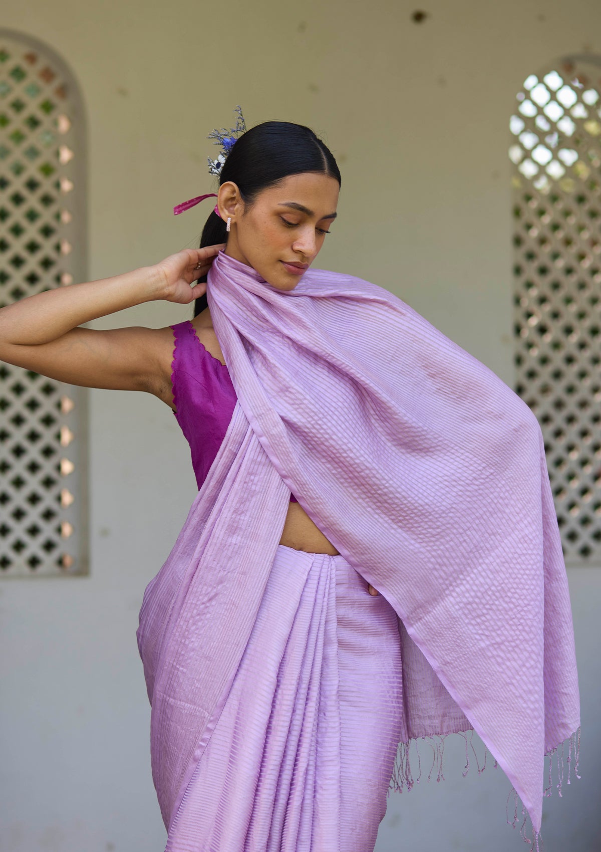 Inner Peace Pink Saree